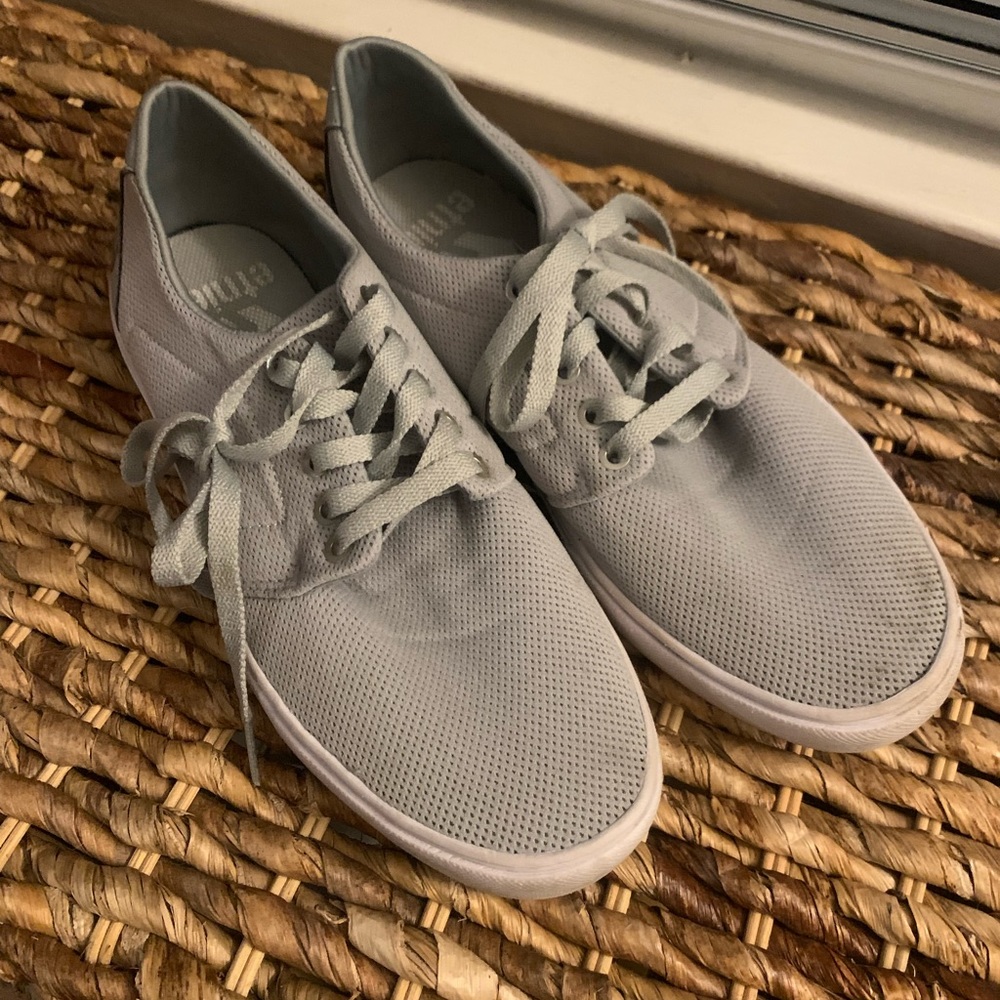 Etnies Mens Grey Low Top Sneakers - Size 11